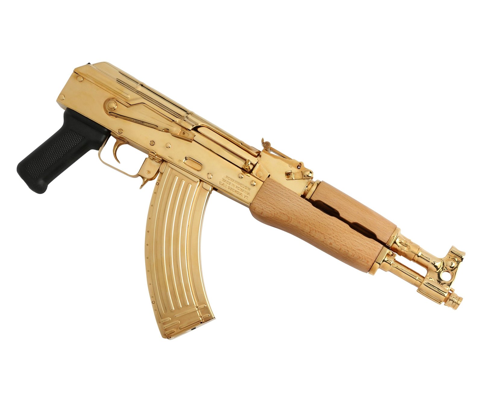 Century Arms Draco, 24K Gold, 7.62 x 39mm, Standard 30Rd Magazine - Image 2